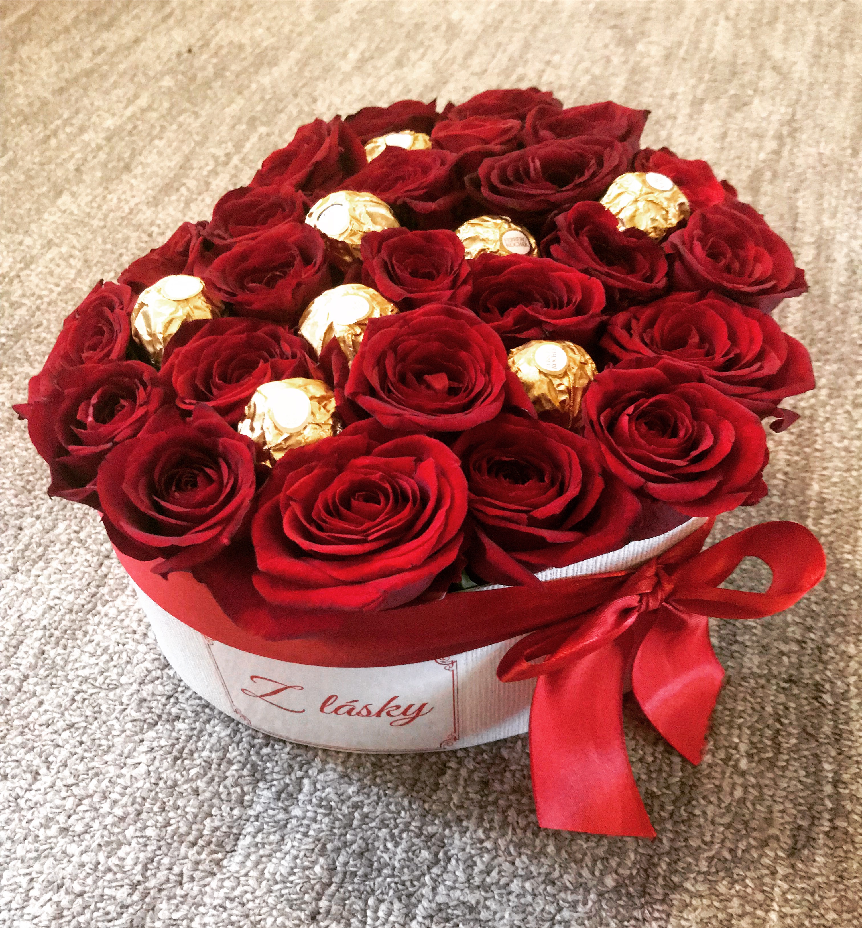 Kvetinový box - Ferrero